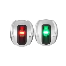 COPPIA FANALI LED INOX VERTICALE