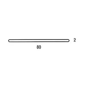 PROFILO GOMMA GRIGIO CHIARO 2X80MM