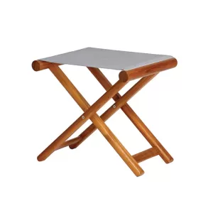 SGABELLO TEAK PIEGHEVOLE GRIGIO