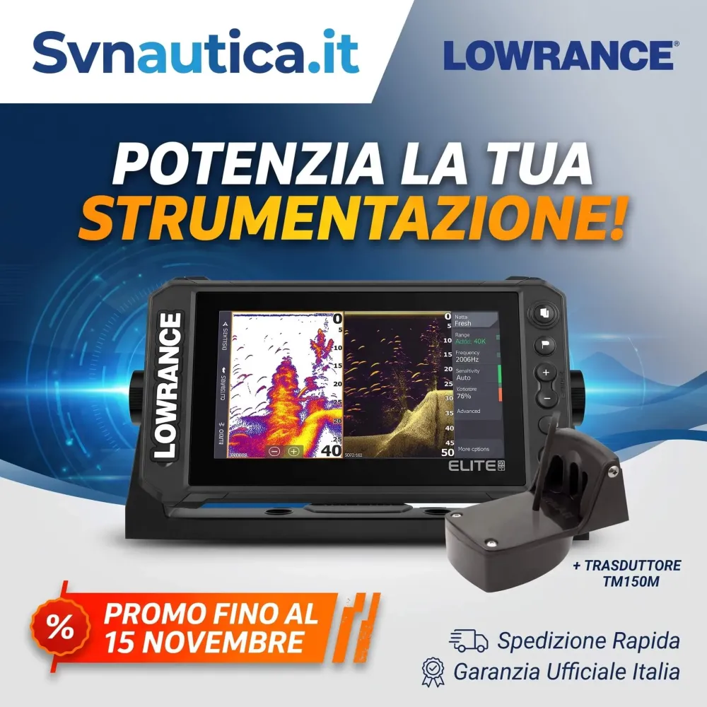 Lowrance Elite FS 9 pacchetto con TM150M