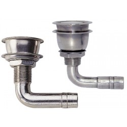 Sfiato Curvo 90° Inox a Filo